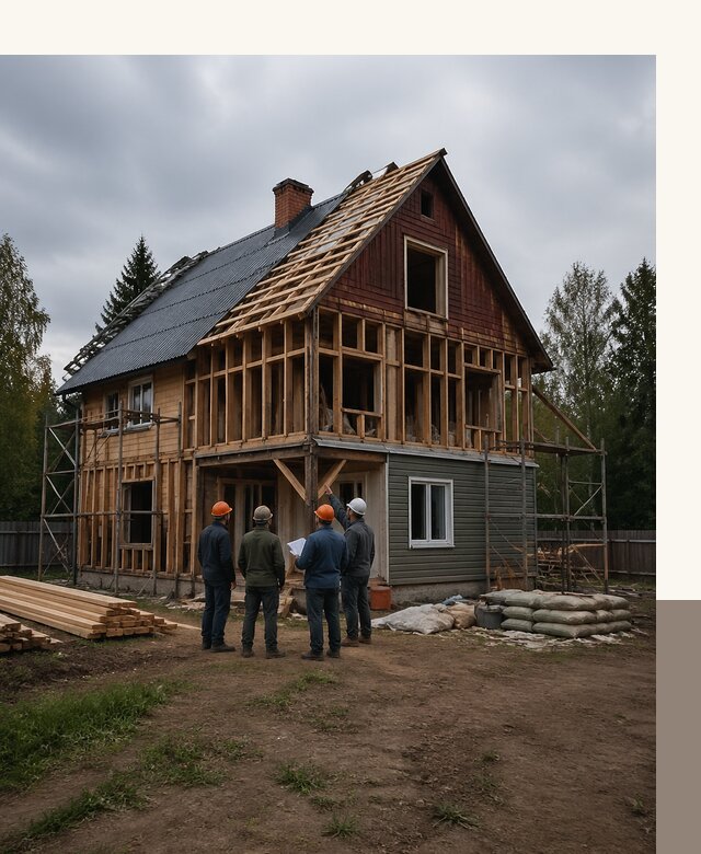 Реконструкция дачного дома в Сорочинске под ключ с проектом